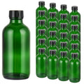 Green UV 4oz Glass Travel Bottles with Leak-Proof Lid - Packaging for Essential Oils & Skincare