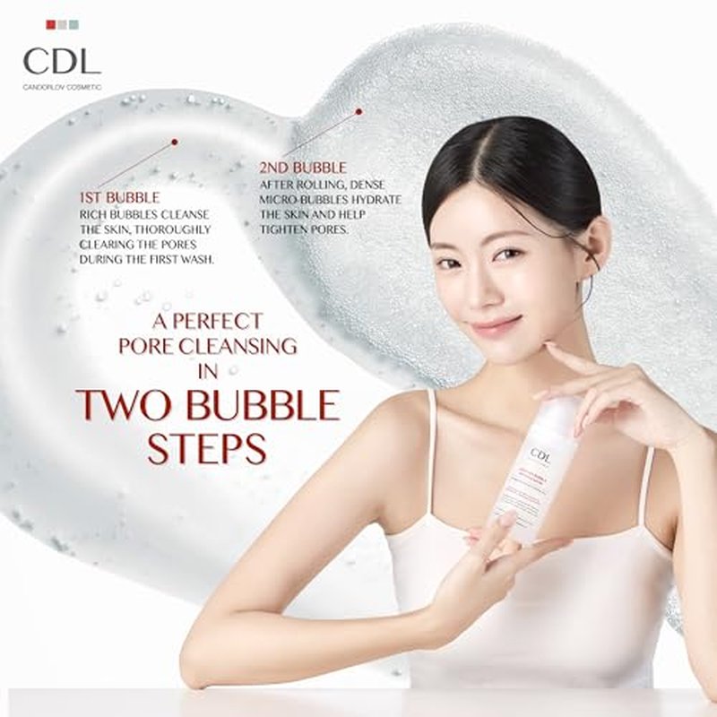 Bubble Face Mask, Peptide Exfoliation, Deep Cleansing, Pore Tightening & Sebum Control for Blackheads, Enlarged Pores, Hydrating, No Irritation, Korean Glass Skin Care, 3.52 oz