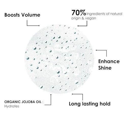 Volumizing Hair Spray for Texture & Shine - Flexible Hold, Organic Jojoba Oil