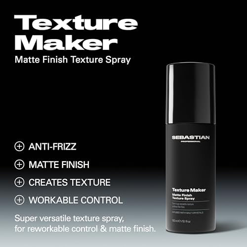 Sebastian Professional Texture Maker Matte Finish Hair Spray - Reworkable Styling Spray for All Hair Types