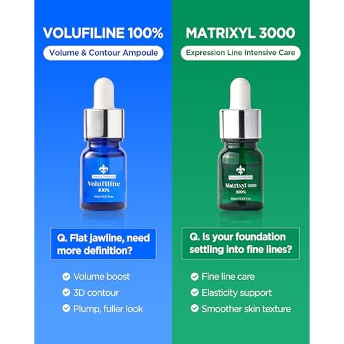 Volufiline¢â Booster Serum [3-Pack Best Value] (10ml x 3 = 30ml) ? Sederma France Cosmetic Active | Plump-Looking Care for Face Neck D?collet? Body | DIY Mix-In Oil-Essence