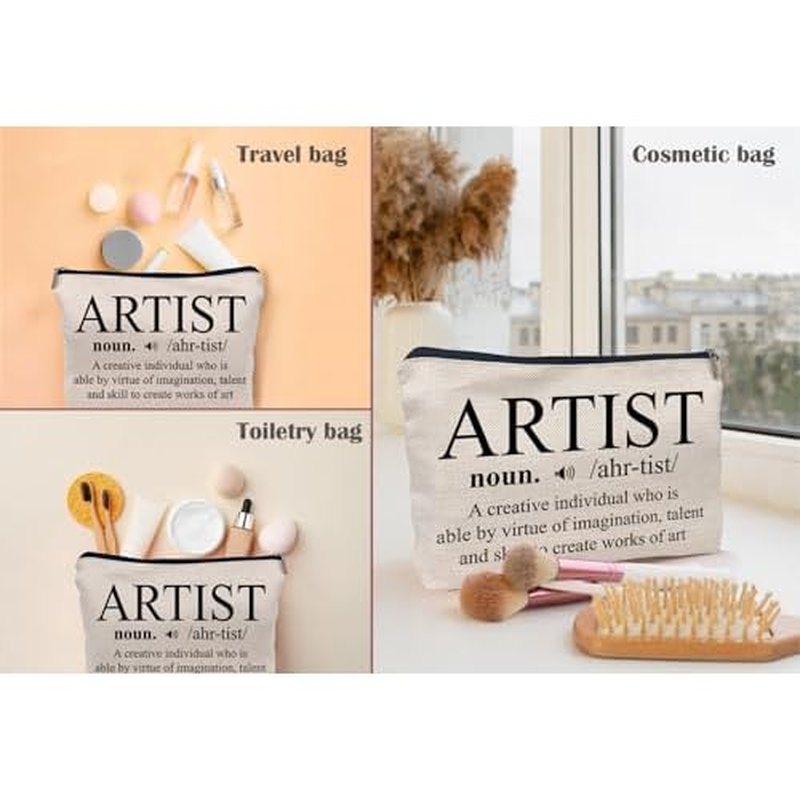 Artist Makeup Bag, Artist Gifts for Women, Best Gifts for Artists, Gifts for Artists, Artist Birthday Gift, Artist Definition Small Makeup Cosmetic Bag for Purse