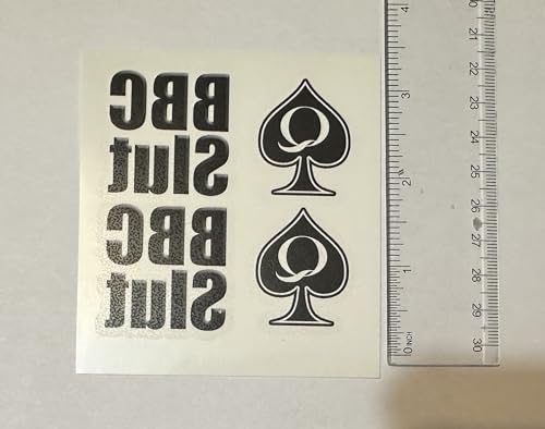 Temporary Tattoos Set - 8 Sheets Queen of Spades BBC Symbols Variety