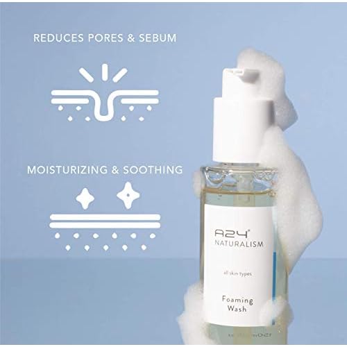 A24 Organic Aloe Foaming Wash | pH 5.5 | Hypoallergenic | No Water Added | 99% Natural | Vegan Formula | Ideal for Sensitive and Dry Skin | Soap Free