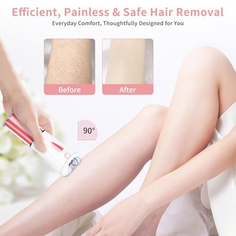 2026 Upgraded Facial Epilator for Women, Cordless Electric Tweezers Hair Removal Device with LED Light, Precise & Painless Face Epilator Hair Remover for Face/Lip/Arms/Legs/Bikini Line, Smooth Glide
