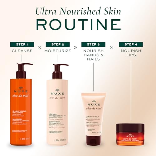 Nuxe R?ve de Miel Ultra-Comforting Body Cream With Shea Butter and Honey for Dry and Sensitive Skin, 13.4 Fl Oz