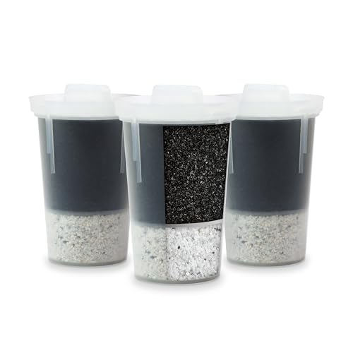 Santevia MINA Alkaline Water Filter 3-Pack | Adds Minerals & Removes Lead & Chlorine