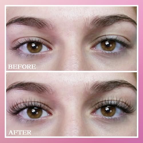 Lash Clusters Wispy Natural D Curl Eyelash Extension DIY 10-12MM Mixed Fluffy Individual Lashes Thin Band 110pcs,10mm 11mm 12mm False Eyelashes