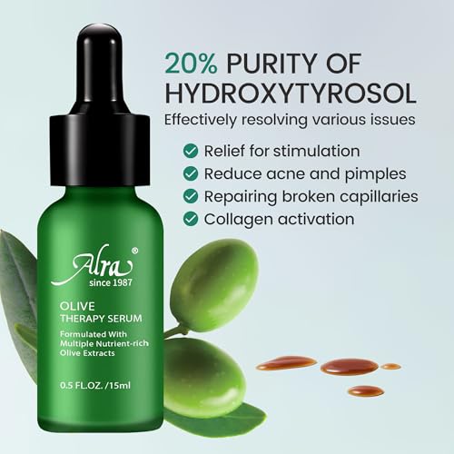 Olive Therapy Face Serum - Acne & Oil Control with 22% Olive Extracts – 0.5 Fl Oz