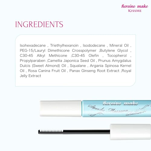 KISSME Heroine Make Speedy Mascara Remover 2 Pack 0.22 Fl Oz each | Waterproof Eye Makeup Remover