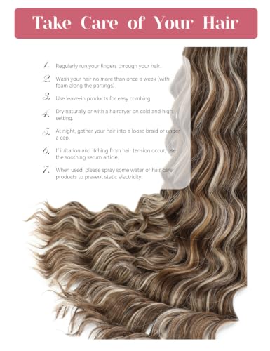 MEGICAEBEAUTY 20in Curly Ocean Wave Crochet Hair 300g SP8/27/1801 Pack