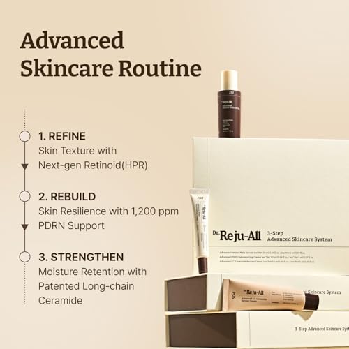 Anti-Aging Skincare Set with Retinol, PDRN Cream & Barrier Cream - Korean Routine