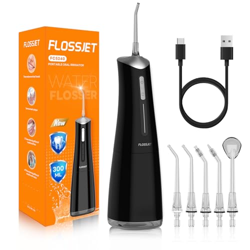Cordless Water Dental Flosser for Teeth - Deep Cleaning & Gum Care, Black - Variation of THIS listing