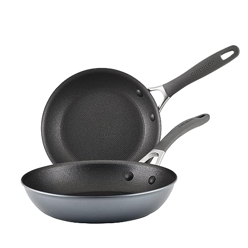 Circulon A1 Series 2-Piece Frying Pan Set with Skillet (8.5" & 10"), Graphite