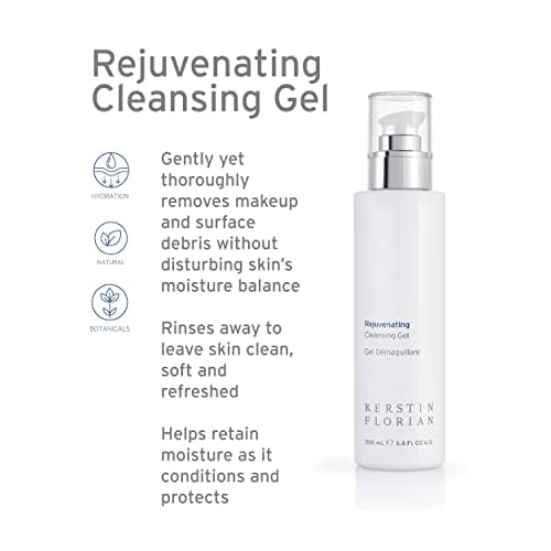 Kerstin Florian Rejuvenating Cleansing Gel | Gentle Face Wash and Makeup Remover for All Skin Types (6.8 fl oz)