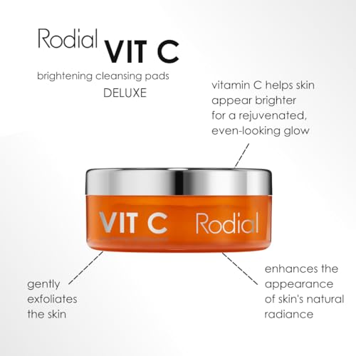 Vitamin C Brightening Cleansing Pads - 20 Count, Toning & Exfoliating
