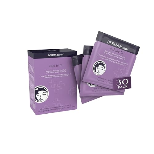 Brightening Facial Pads - Exfoliating Glycolic Acid Face Peel 30 Pack - DermaDoctor Variation