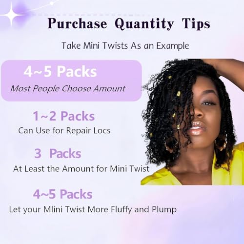 Natural Black Afro Kinkys Curly Human Hair Bulk 14 Inch for Braiding - 1 Pack 50g