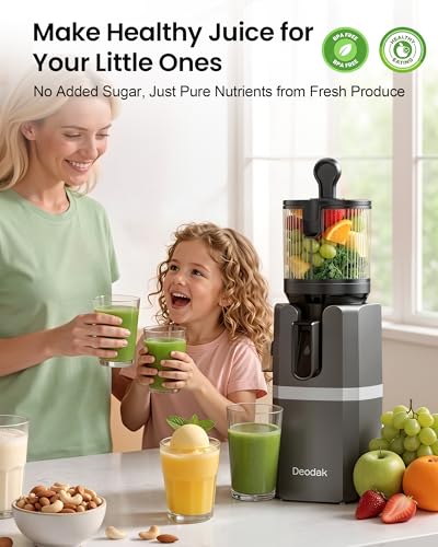 Deodak 3-in-1 Cold Press Juicer Machine - Grey, Juice, Sorbet & Nut Milk