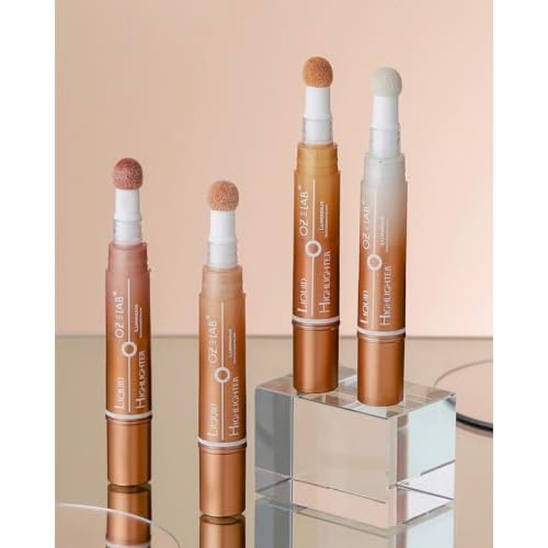 Angelo Glow Liquid Highlighter Wand Champagne ? Buildable Illuminating Makeup Stick for Face and Body ? Radiant Finish ? 6ML/0.21FL.OZ£¬PACK OF 1