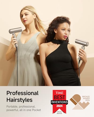 DREAME Pocket Pure High-Speed Foldable Hair Dryer - Ionic, Quiet, Travel Ready