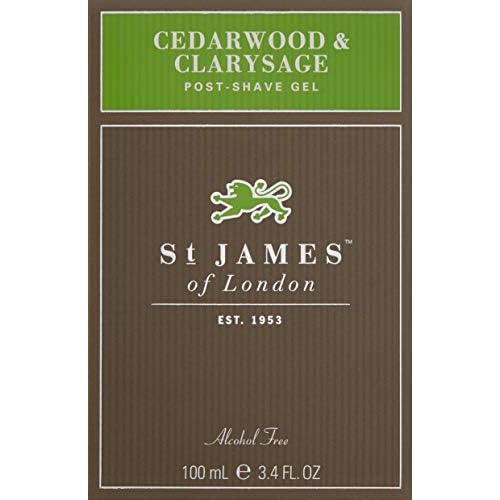 St James of London Cedarwood & Clarysage Post Shave Gel, 3.4 Fl Oz