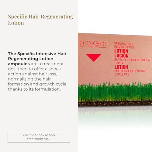 SALERM - Intensive Scalp Serum - Biokera Natura - 6 x 10 ml - Fortifying Hair Treatment for Women and Men - with Ginseng and Ginkgo Biloba - Strengthens Weakened Hair