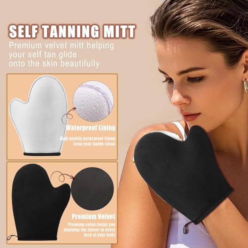 4in1 Self Tanning Mitt & Brush Kit for Body & Back Applicator – KELILO