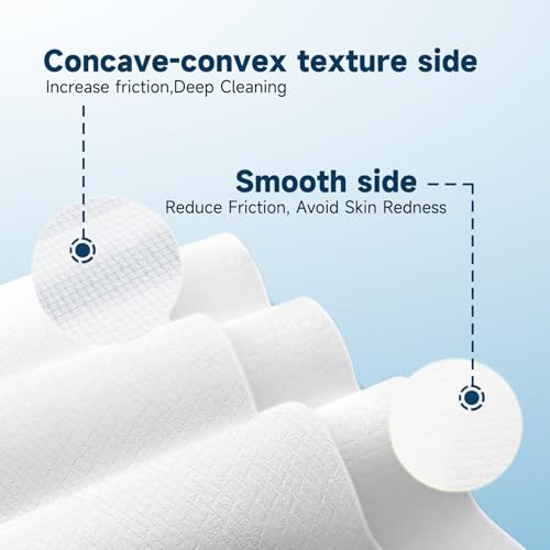 Face Towels, 10¡± x 12¡±, Face Towelettes Disposable, Extra Thick Soft and Absorbent for Sensitive Skin, Disposable Face Towel for Makeup Remover, Dry Wipes, 100 Count£¨2 Pack£©
