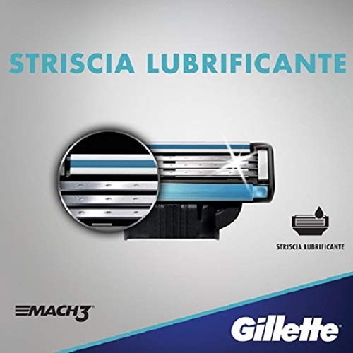 Gillette Mach 3 Razor Blade Refills - Pack of 8, 15 Shaves Each, Compatible with Mach 3 Razors