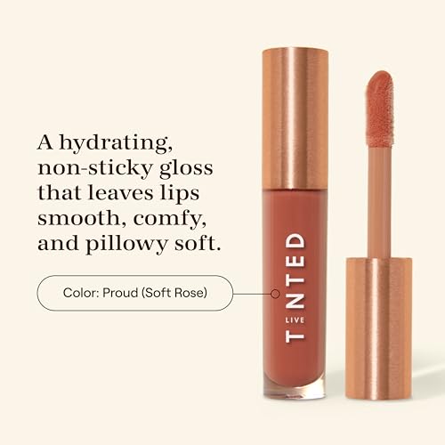Live Tinted Huegloss Hydrating Lip Gloss - Soft Rose, Proud Variation, 0.15 oz