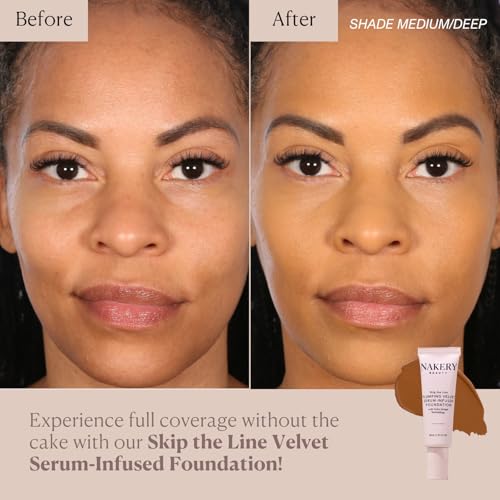 Nakery Full Coverage Plumping Liquid Foundation - Medium Shade, Serum Infused