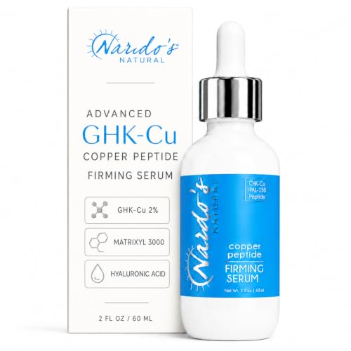 Copper Peptides Serum for Face with Hyaluronic Acid & Matrixyl 3000 - 2 fl oz