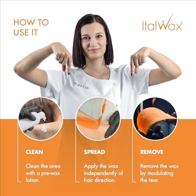 Italwax Top Line Coral Hard Wax Beads 1lb (450 g) ? Creamy Strong Grip Wax for Bikini & Coarse Hair, Suitable for Sensitive Skin, Professional Use ? Made in Italy