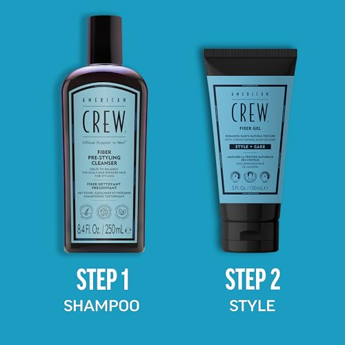 Men's Fiber Hair Gel - Medium Hold & Natural Finish, 5 Fl Oz (Pack of 1)