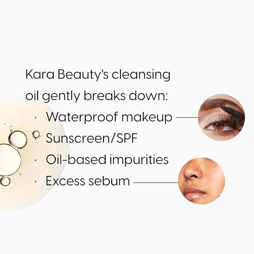 Kara Beauty Radiant Cleansing Oil - Korean Face Wash & Makeup Remover for Women, Gentle Cleanser for Face, Eye Makeup Remover, Facial Cleanser, Skin Care Essential, Cleansing Oil Made in Korea