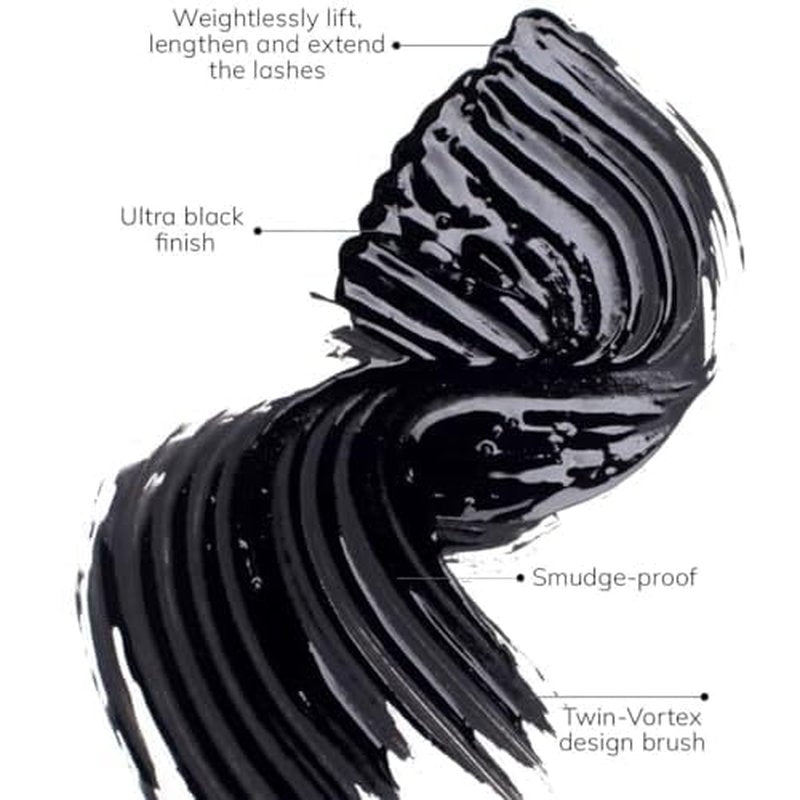FARMASi Infinilash Mascara, Lengthening & Volumizing Definition, Twin-Vortex Silicone Brush, Clump-Free Lightweight Formula, Ultra Black Finish