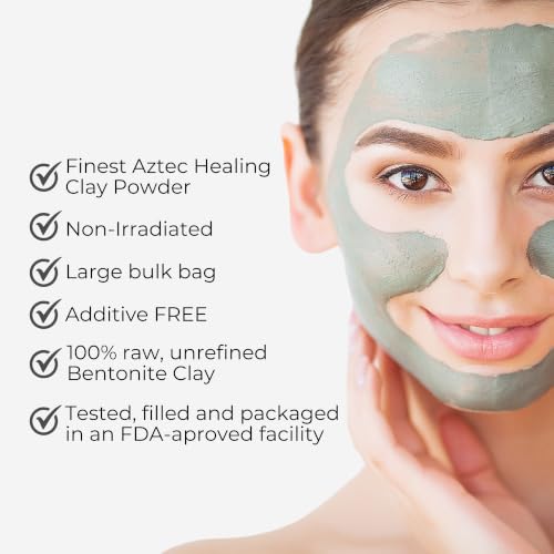 Bentonite Healing Clay Mask for Skin & Hair - 3 Lb Detox Powder