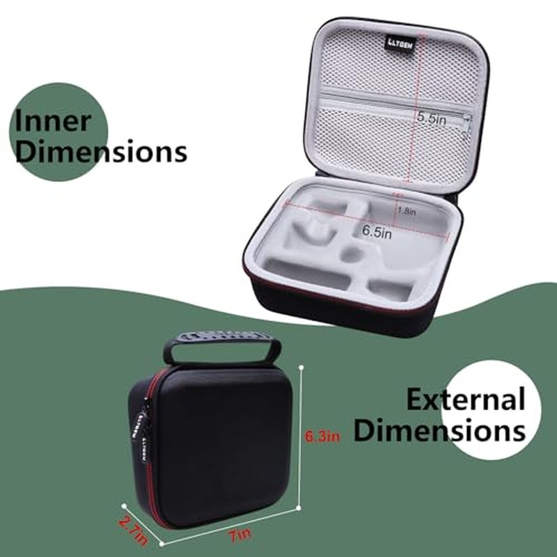 LTGEM EVA Hard Case Compatible with FlexSeries Electric Head Hair Shaver - Travel Protective Carrying Storage Bag (Only Case Sale)
