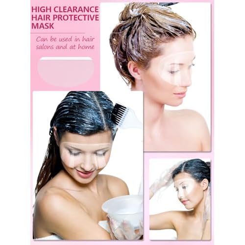 EBANKU 300 PCS Shower Face Shields, Eyebrow Covers Protector Makeup Protective Microblading Shower Visor for Salon Supplies and Eye Surgery