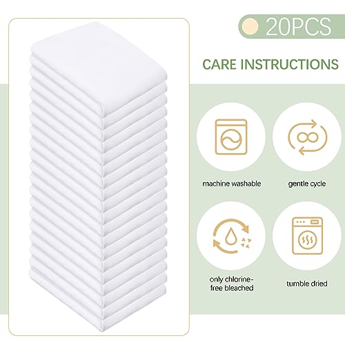 White Twin Fitted Sheets Bulk Pack - Microfiber, Deep Pocket, Elastic Corners