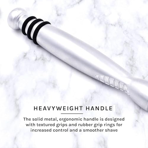 Taconic Heavyweight Sensor-Compatible Triple Blade Pivot Razor for Men & Women