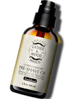 Pre-Shave Oil with Sandalwood - 2 Fl Oz Natural Gentle Shaving Oil for Men & Head