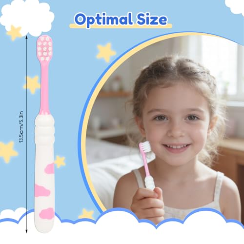 Disposable Kids Toothbrushes Set - 4 Colors, Soft Bristles, Individually Wrapped, 100 Pack for Travel & Family Use