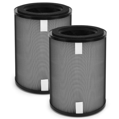 2 Pack Replacement Air Purifier Filter for Dreo Macro Max S - HEPA Carbon Pre-Filter