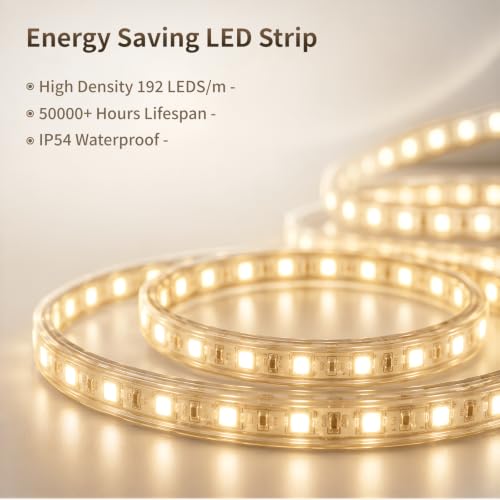 20 Inch Round Frameless LED Bathroom Mirror with Lights & Anti-Fog - Dimmable 3 Color Temp