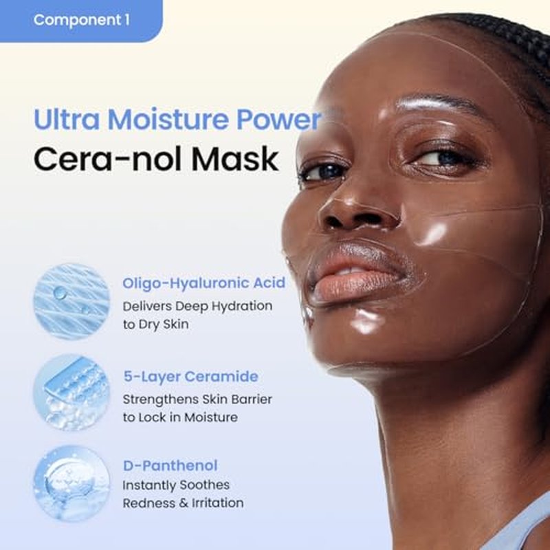 BIODANCE Barrier Rescue Duo: Caviar PDRN & Ceramide Panthenol Real Deep Overnight Gel Mask for Hydrating Plumping for Glass Skin, Korean Skin Care, Skin Care Set