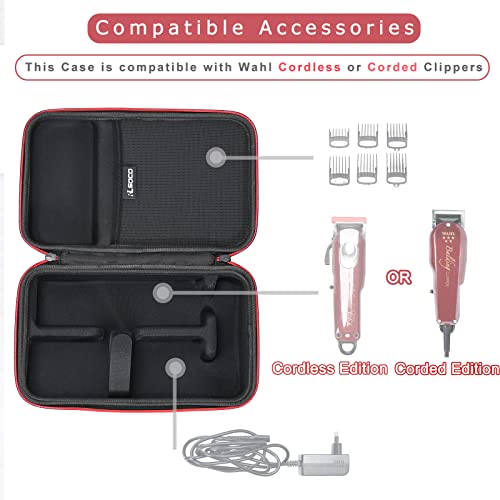 RLSOCO Carrying Case for Wahl 5 Star Magic Clip Cord/Cordless #8451/8110/8180/8081/8148/8545/8504 Case Only (For Magic Clip Cordless Clipper)