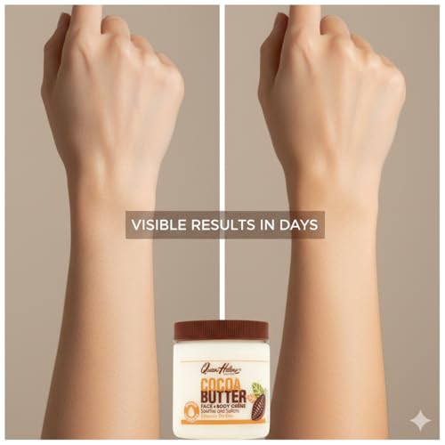 Cocoa Butter Face & Body Cream - Extra Rich Moisturizer for Dry Skin - 4.8 oz Jar (Pack of 6) Variation of THIS listing