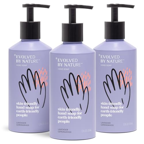 Liquid Hand Soap Refill Pack - Lavender Lemongrass, 12 Oz, Biodegradable, Pack of 3